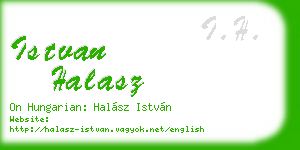 istvan halasz business card
